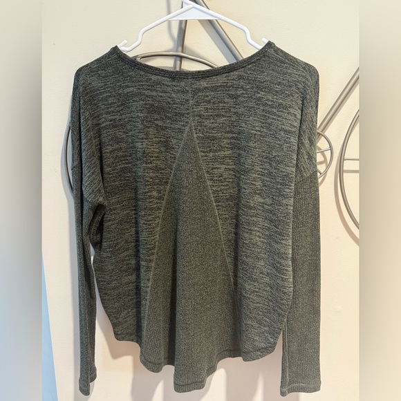 Rag & Bone Green Heather Long Sleeve Top - Picture 4 of 5